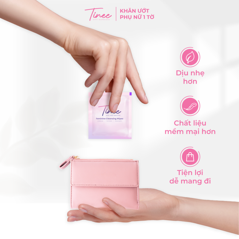 Sử dụng khăn ướt vệ sinh phụ nữ Tinee khi nào là thích hợp? 4 Khăn ướt vệ sinh vùng kín nhỏ gọn tiện lợi