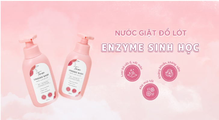 Nước giặt đồ lót Tinee có Enzyme sinh học