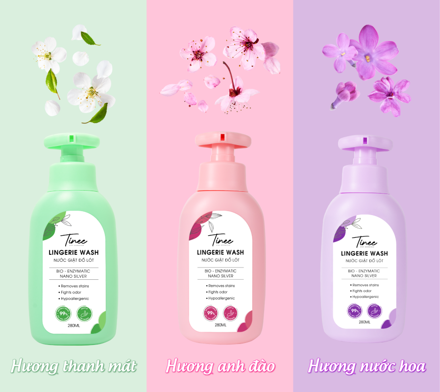 5 Nguyên nhân vùng dẫn đến vùng kín bị ngứa và giải pháp 4 Bộ 3 nước giặt đồ lót Tinee