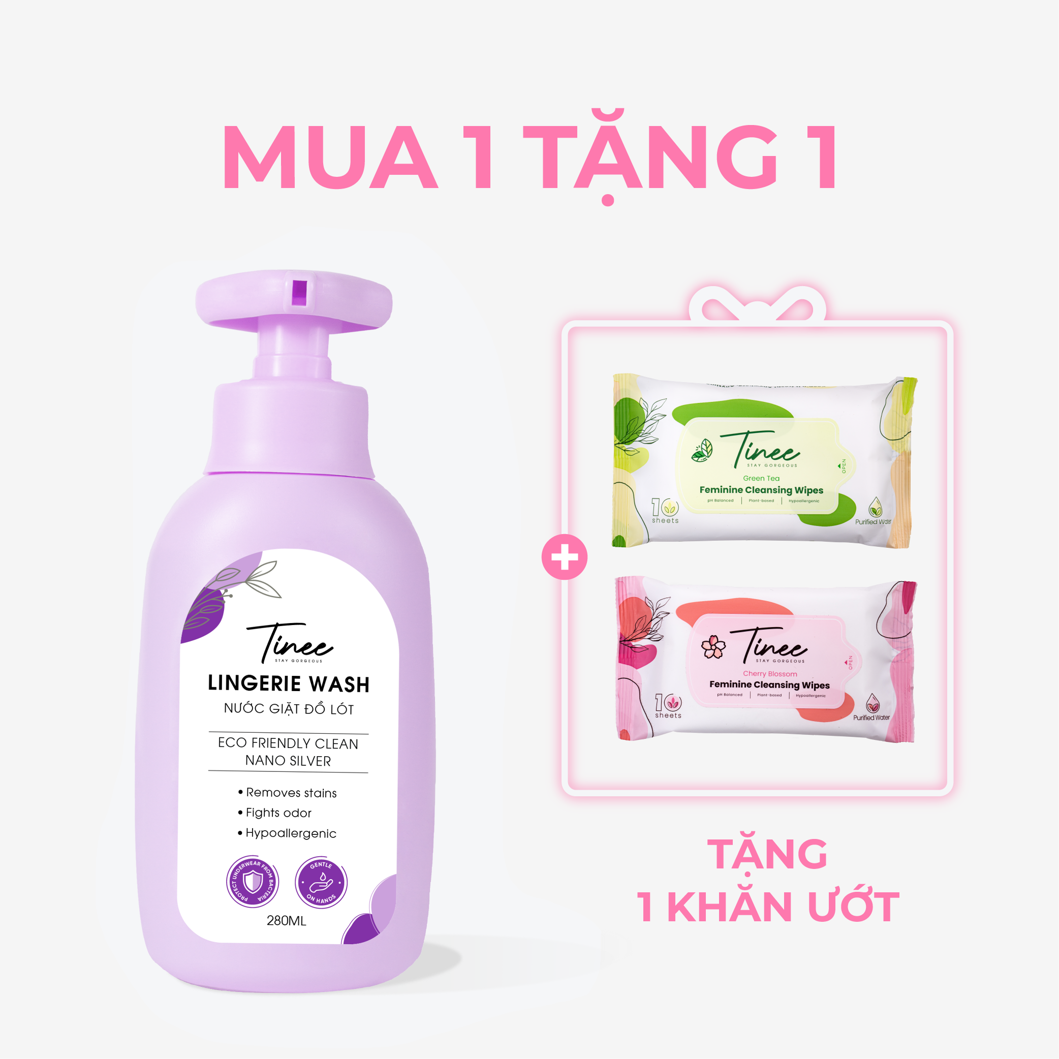 nước giặt đồ lót tím tặng khăn-01 Nước giặt đồ chip hương nước hoa giúp quần chip kháng khuẩn sạch thơm