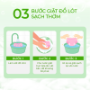 NƯỚC GIẶT ĐỒ LÓT SINH HỌC TRÀM TRÀ 11 xanh 3 buoc